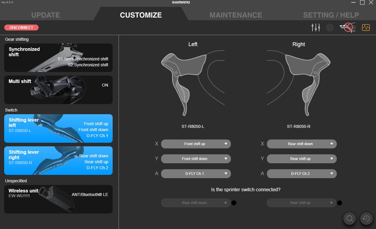 Shimano ultegra di2 online bluetooth